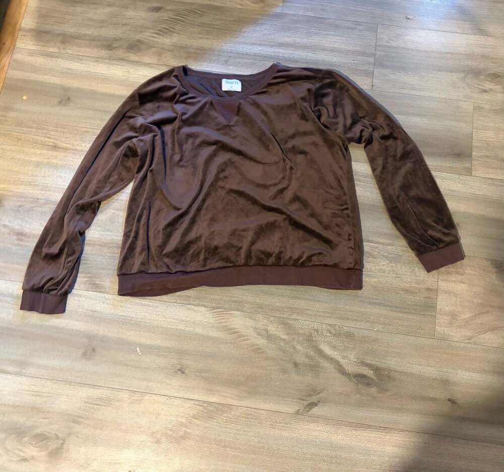 Born Brown Velour Sweatshirt And Pants Lounge Set Size XL